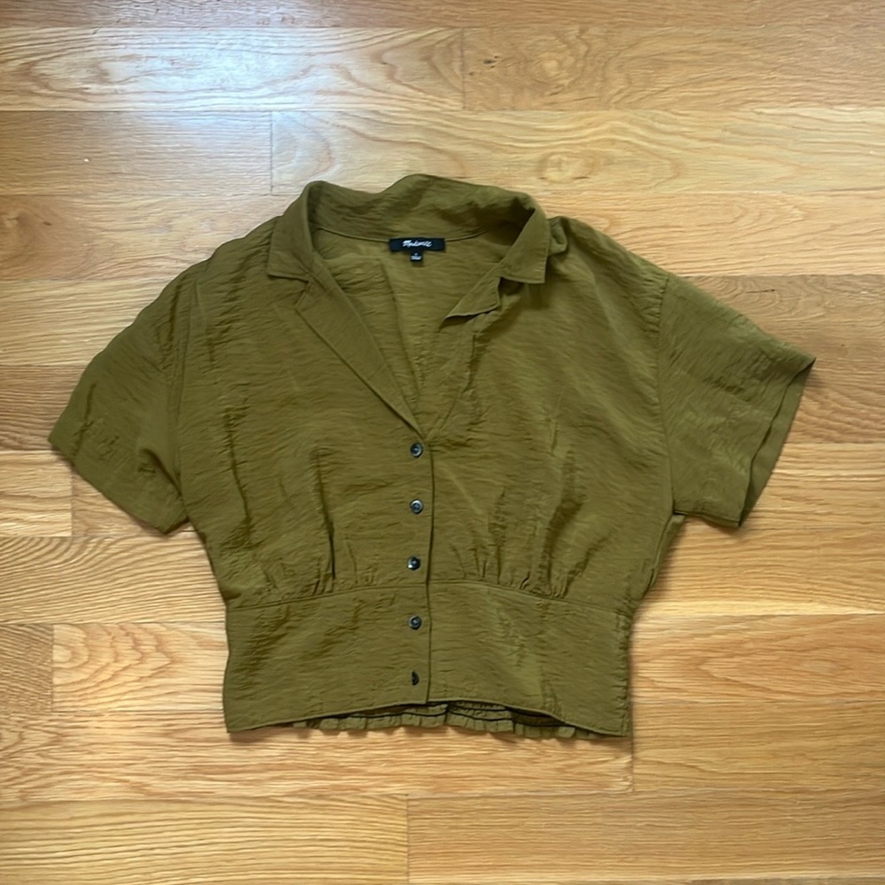Madewell Green Casual Button Down Shirt
